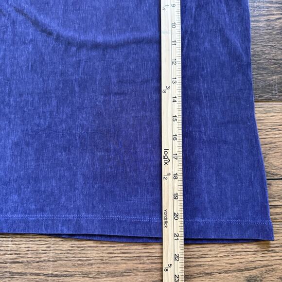 Vintage Chico’s Design Sleeveless Mock Neck Top Purple Size 1 Made in USA 90s - Picture 4 of 5